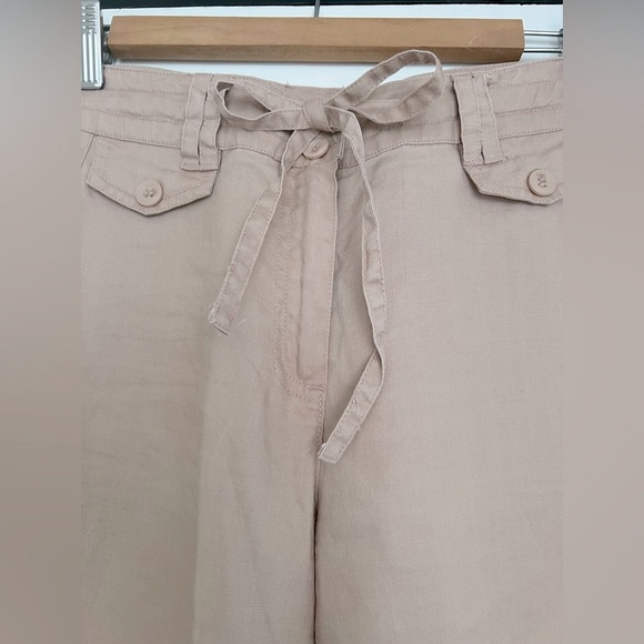 Sandro blush col linen pants - Picture 3 of 6